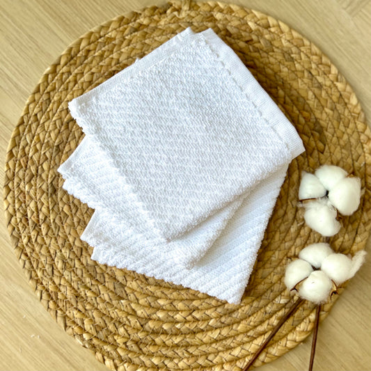 Face Towels Set of 3 100% Cotton