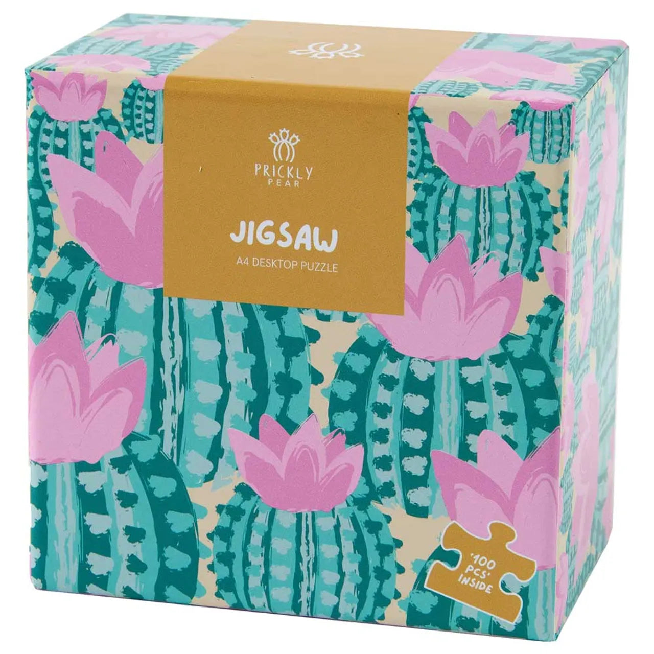 100 pc Jigsaw A4 Desktop Puzzle - Cactus