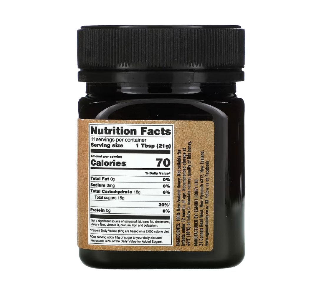 Manuka Honey Raw and Unpasteurized MGO265+