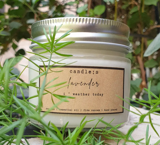 Hand Poured Soy Wax Candle Lavender